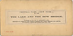 [170 Stereographic Views of Bow Bridge, Central Park, New York], Various, American, Albumen silver prints