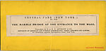 [61 Stereographic Views of Marble Arch, Central Park, New York], Various, American, Albumen silver prints