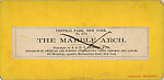 [61 Stereographic Views of Marble Arch, Central Park, New York], Various, American, Albumen silver prints