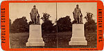 [11 Stereographic Views of Morse Statue, Central Park, New York], Various, American, Albumen silver prints