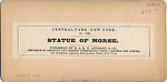 [11 Stereographic Views of Morse Statue, Central Park, New York], Various, American, Albumen silver prints