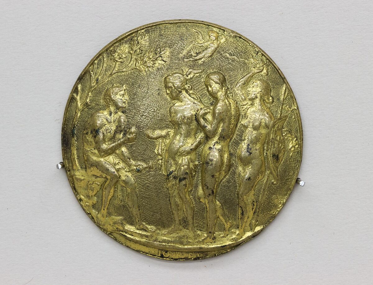 Sword Pommel, Bronze, gold, Italian 