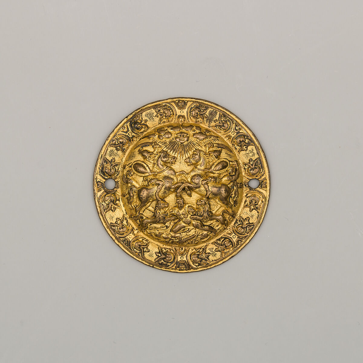 Bit Boss, Copper alloy, gold, German, probably Augsburg 