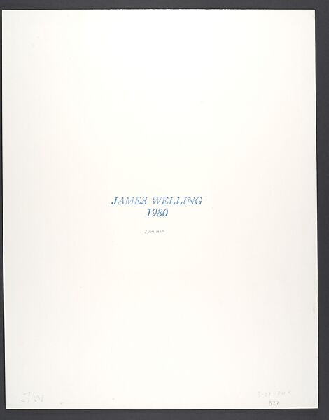 3-21, James Welling (American, born 1951), Gelatin silver print