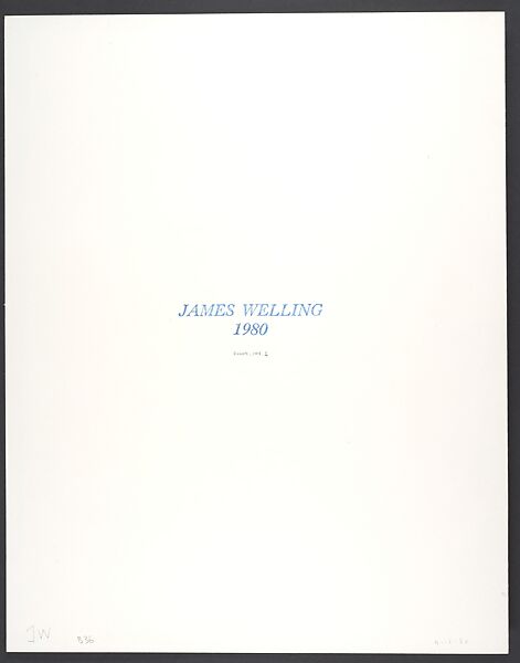 The Cape, James Welling (American, born 1951), Gelatin silver print