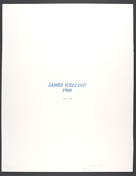 July 10A, James Welling (American, born 1951), Gelatin silver print