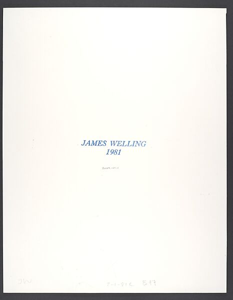 Black Blazonry, James Welling (American, born 1951), Gelatin silver print