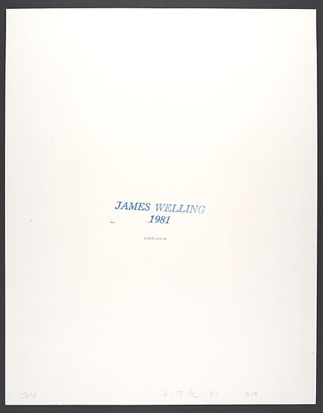 2-15H, James Welling (American, born 1951), Gelatin silver print