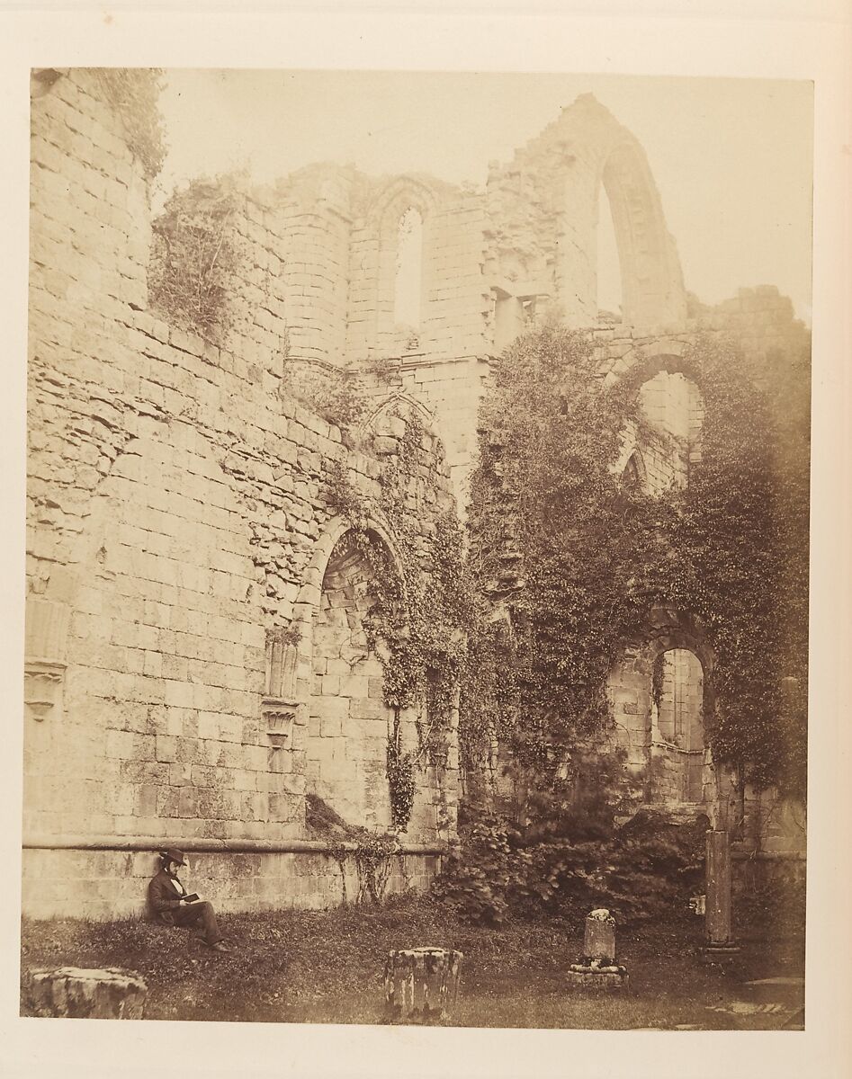 Fountains Abbey.  Interior of Chapter House, Joseph Cundall (British, Norwich, Norfolk 1818–1895 Wallington, Surrey), Albumen silver print 