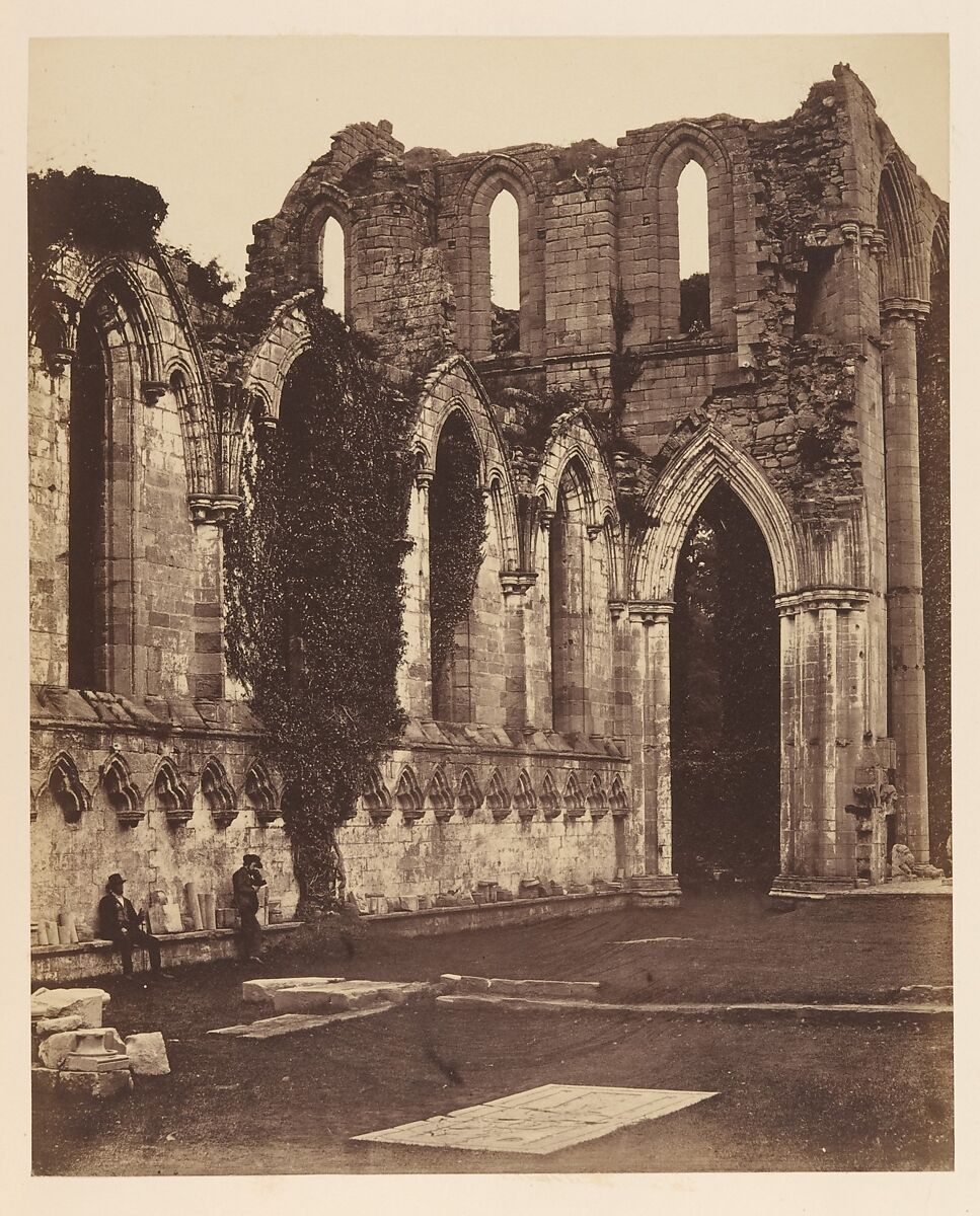 Fountains Abbey.  Interior of the Choir, Joseph Cundall (British, Norwich, Norfolk 1818–1895 Wallington, Surrey), Albumen silver print 