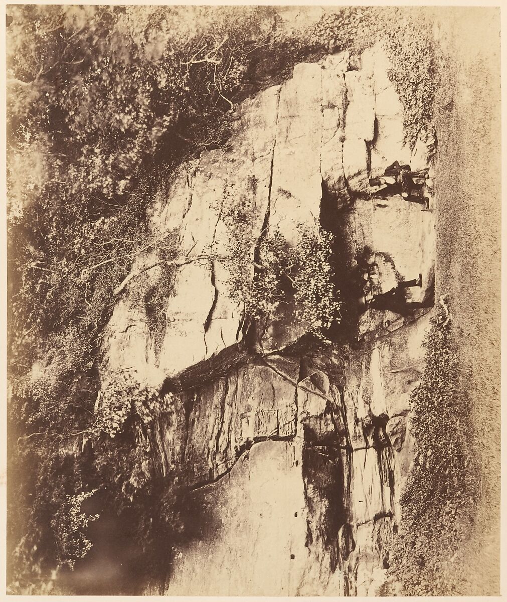 Fountains Abbey.  The Echo Rock, Joseph Cundall (British, Norwich, Norfolk 1818–1895 Wallington, Surrey), Albumen silver print 