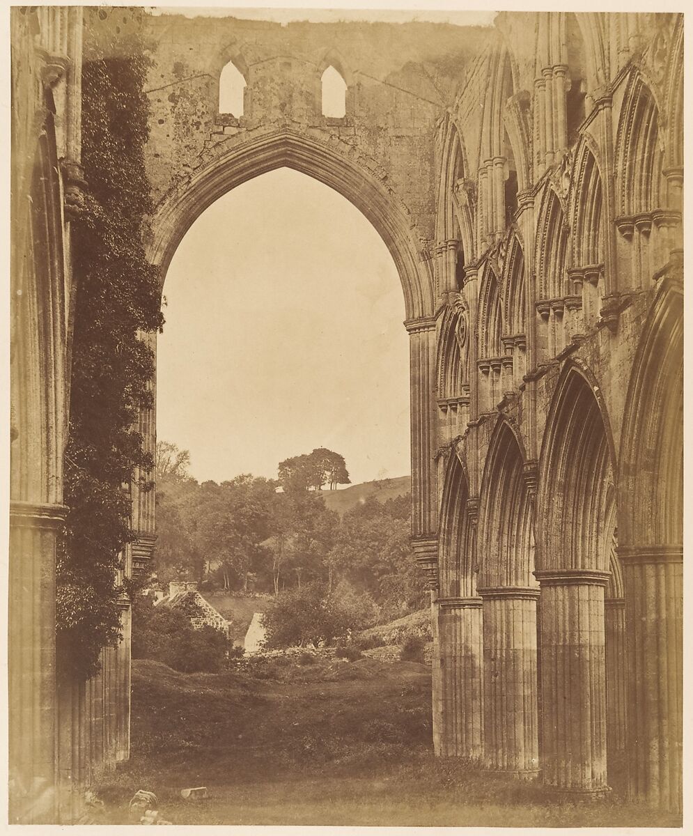 Rivaulx Abbey.  Interior of the Choir, Joseph Cundall (British, Norwich, Norfolk 1818–1895 Wallington, Surrey), Albumen silver print 