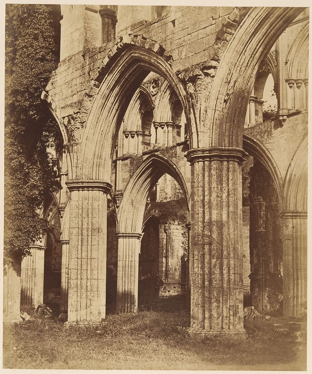 Rivaulx Abbey.  Looking Across the Choir, Joseph Cundall (British, Norwich, Norfolk 1818–1895 Wallington, Surrey), Albumen silver print 