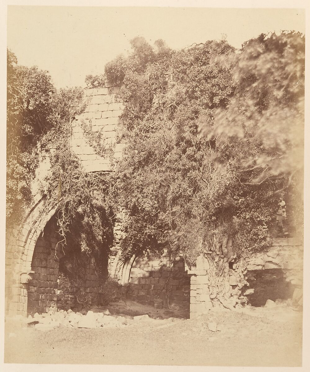 Kirkstall Abbey.  Ruins on the South Side, Joseph Cundall (British, Norwich, Norfolk 1818–1895 Wallington, Surrey), Albumen silver print 