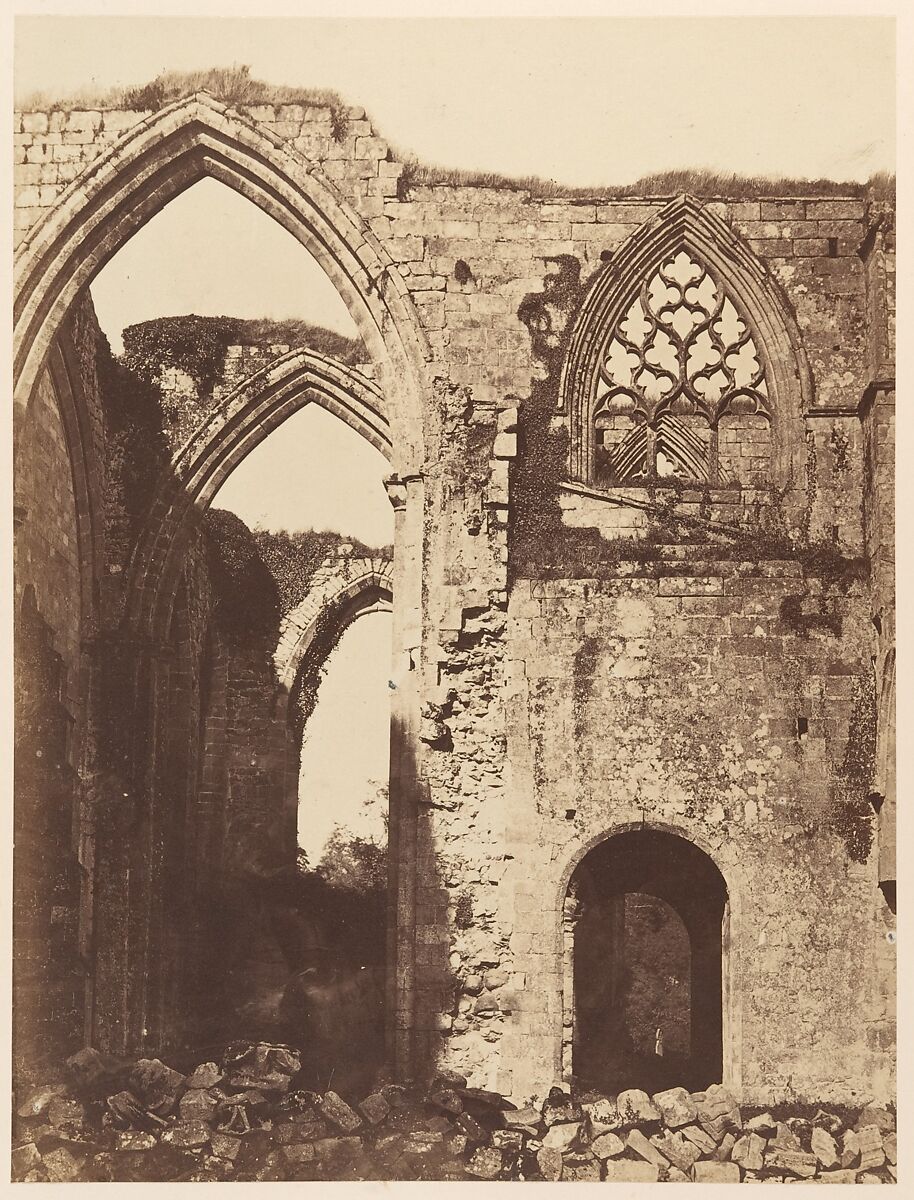 Bolton Priory.  From the South, Joseph Cundall (British, Norwich, Norfolk 1818–1895 Wallington, Surrey), Albumen silver print 