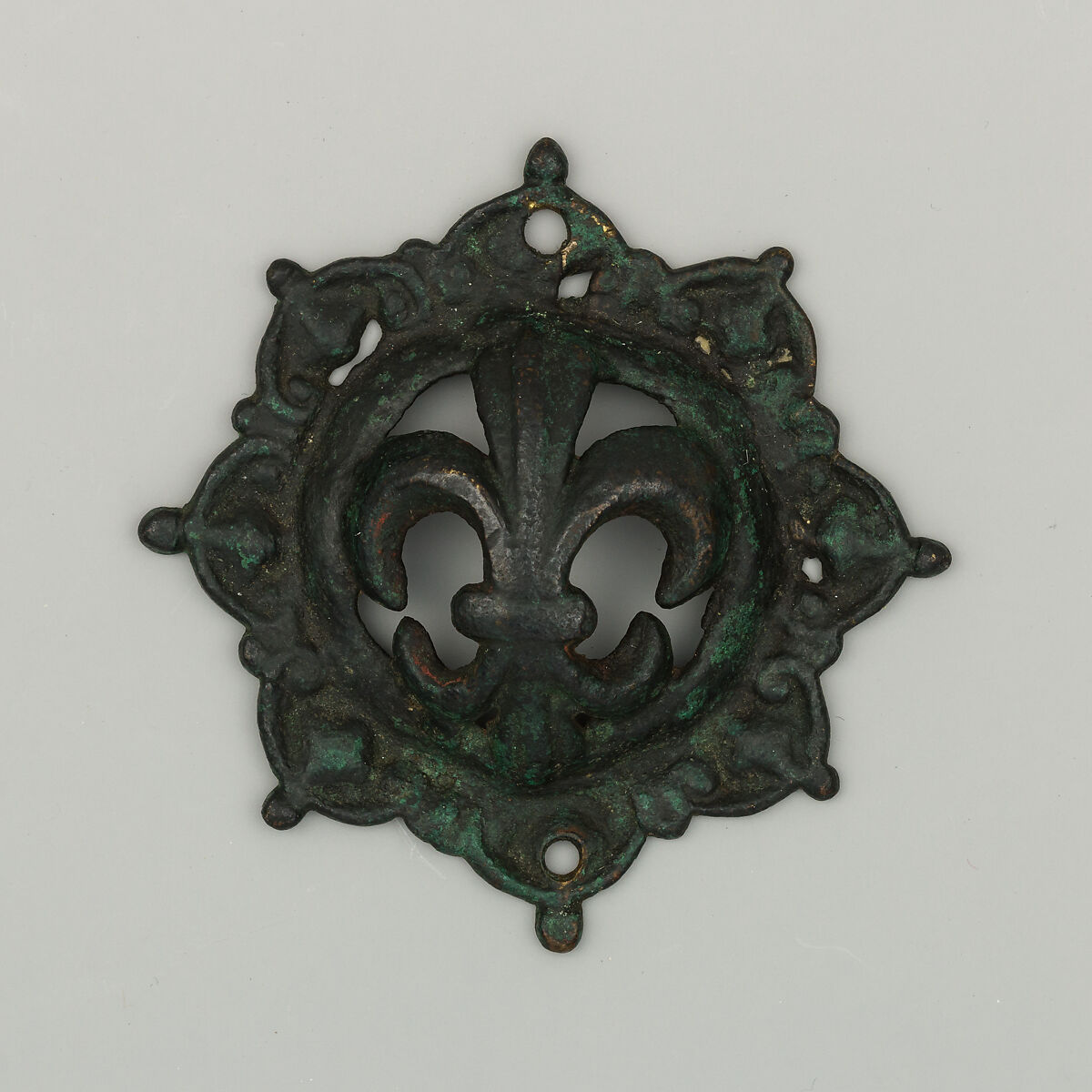 Pair of Bit Bosses, Copper alloy, probably Netherlandish