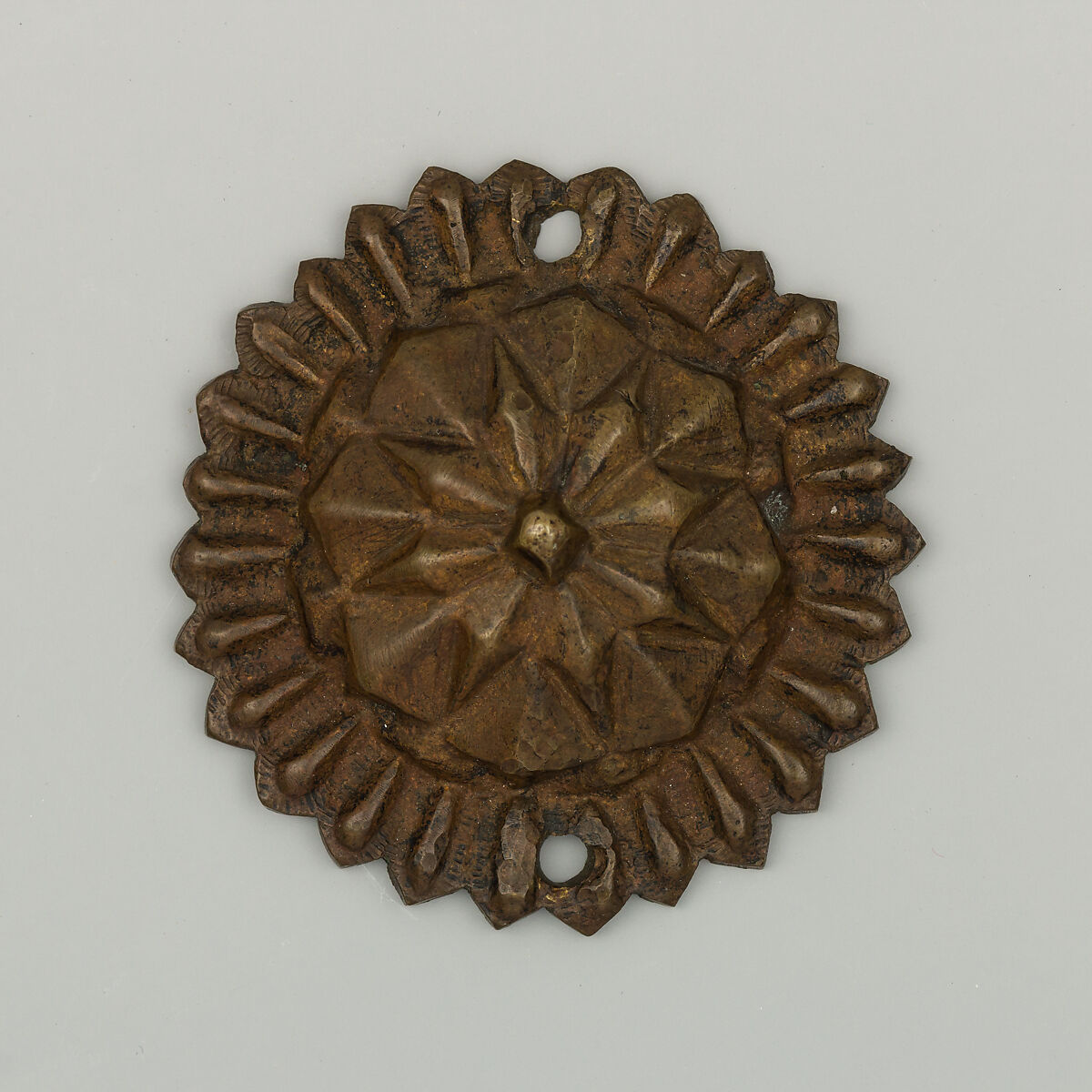 Pair of Bit Bosses, Copper alloy, probably Netherlandish