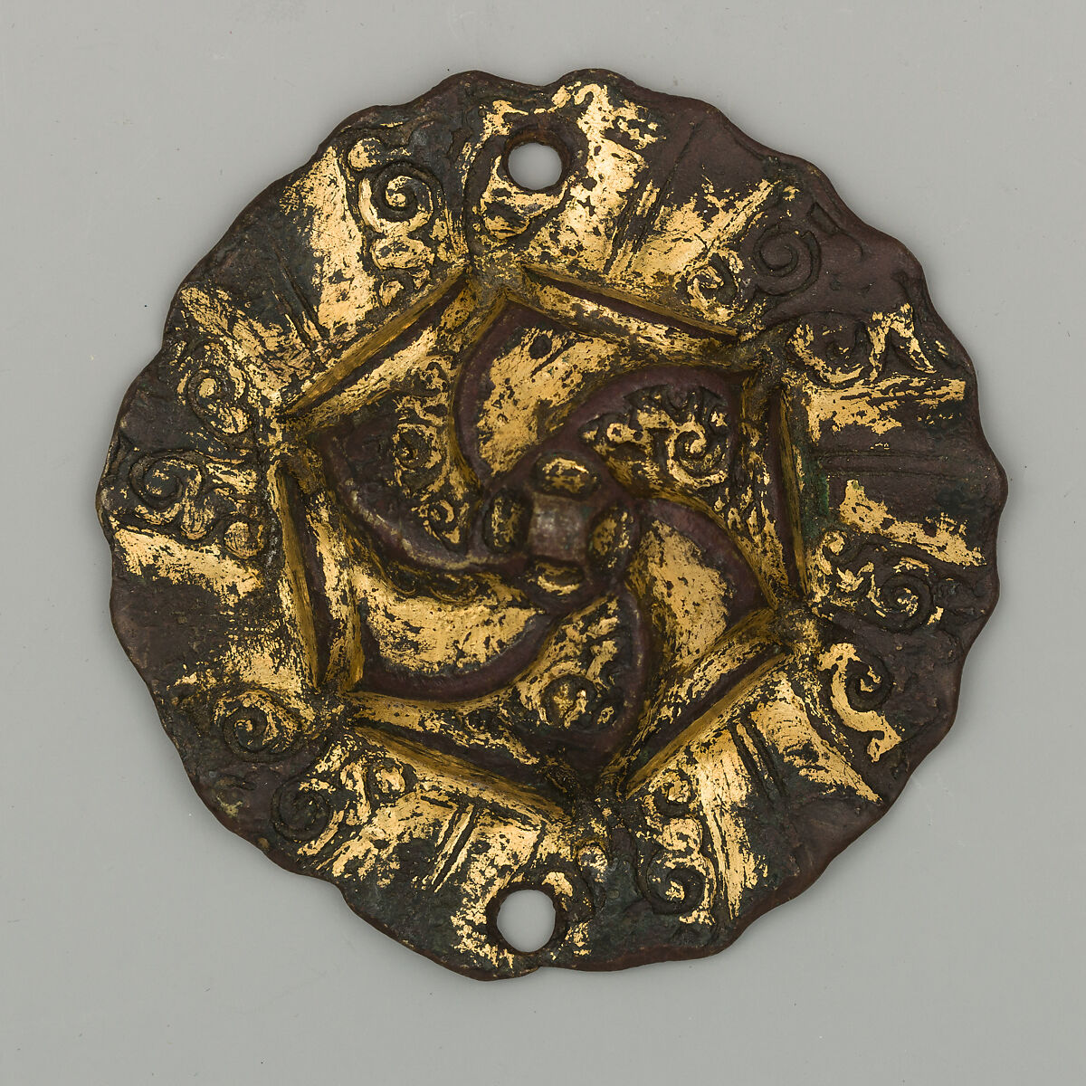 Bit Bosses, Copper alloy, gold, probably Netherlandish
