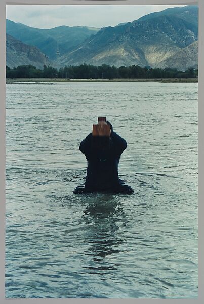 Stamping the Water (Performance in the Lhasa River, Tibet, 1996), Song Dong (Chinese, born Beijing, 1966), Chromogenic prints