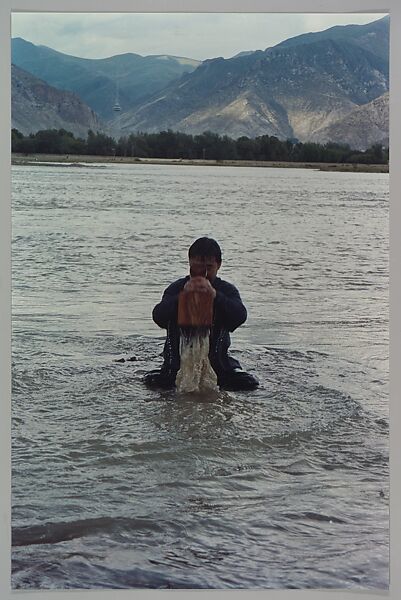 Stamping the Water (Performance in the Lhasa River, Tibet, 1996), Song Dong (Chinese, born Beijing, 1966), Chromogenic prints