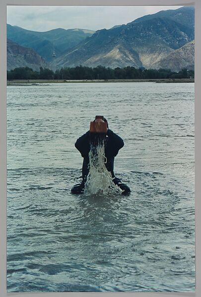 Stamping the Water (Performance in the Lhasa River, Tibet, 1996), Song Dong (Chinese, born Beijing, 1966), Chromogenic prints