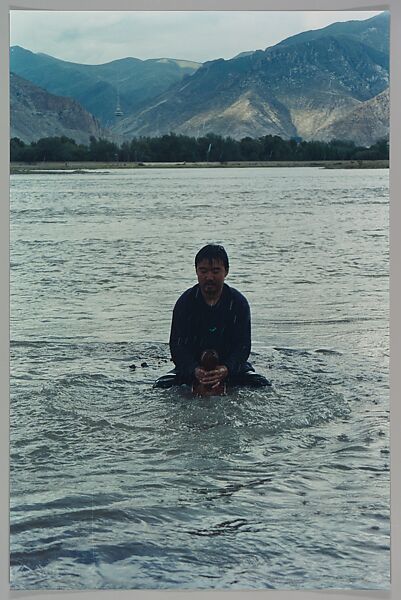 Stamping the Water (Performance in the Lhasa River, Tibet, 1996), Song Dong (Chinese, born Beijing, 1966), Chromogenic prints