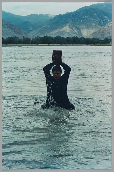 Stamping the Water (Performance in the Lhasa River, Tibet, 1996), Song Dong (Chinese, born Beijing, 1966), Chromogenic prints