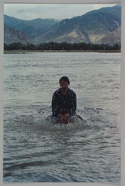 Stamping the Water (Performance in the Lhasa River, Tibet, 1996), Song Dong (Chinese, born Beijing, 1966), Chromogenic prints