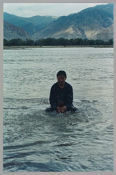 Stamping the Water (Performance in the Lhasa River, Tibet, 1996), Song Dong (Chinese, born Beijing, 1966), Chromogenic prints