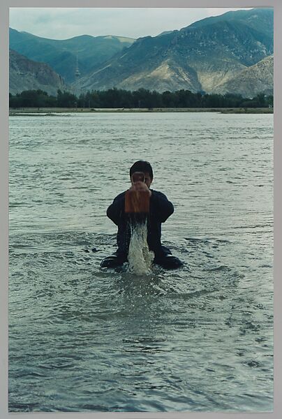 Stamping the Water (Performance in the Lhasa River, Tibet, 1996), Song Dong (Chinese, born Beijing, 1966), Chromogenic prints