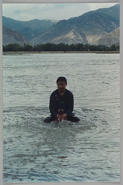 Stamping the Water (Performance in the Lhasa River, Tibet, 1996), Song Dong (Chinese, born Beijing, 1966), Chromogenic prints