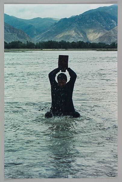 Stamping the Water (Performance in the Lhasa River, Tibet, 1996), Song Dong (Chinese, born Beijing, 1966), Chromogenic prints