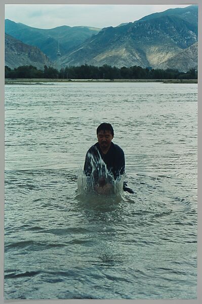 Stamping the Water (Performance in the Lhasa River, Tibet, 1996), Song Dong (Chinese, born Beijing, 1966), Chromogenic prints