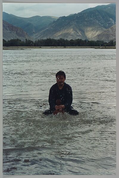 Stamping the Water (Performance in the Lhasa River, Tibet, 1996), Song Dong (Chinese, born Beijing, 1966), Chromogenic prints