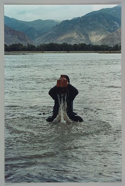 Stamping the Water (Performance in the Lhasa River, Tibet, 1996), Song Dong (Chinese, born Beijing, 1966), Chromogenic prints