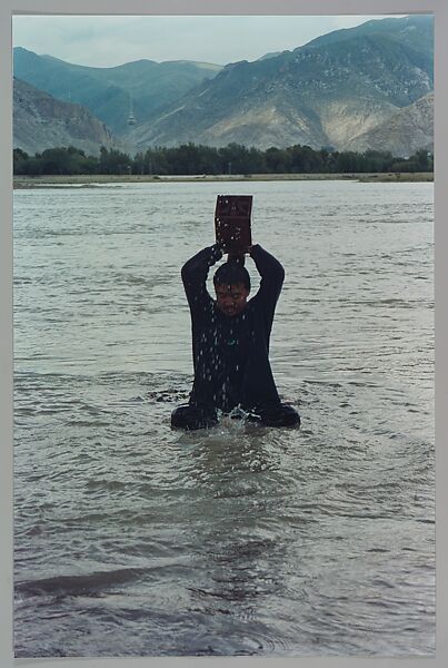 Stamping the Water (Performance in the Lhasa River, Tibet, 1996), Song Dong (Chinese, born Beijing, 1966), Chromogenic prints