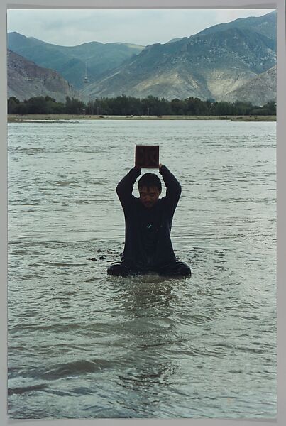 Stamping the Water (Performance in the Lhasa River, Tibet, 1996), Song Dong (Chinese, born Beijing, 1966), Chromogenic prints