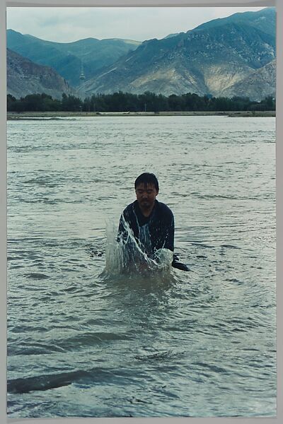 Stamping the Water (Performance in the Lhasa River, Tibet, 1996), Song Dong (Chinese, born Beijing, 1966), Chromogenic prints