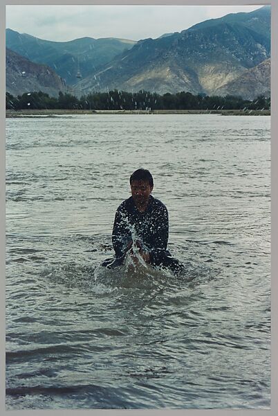 Stamping the Water (Performance in the Lhasa River, Tibet, 1996), Song Dong (Chinese, born Beijing, 1966), Chromogenic prints