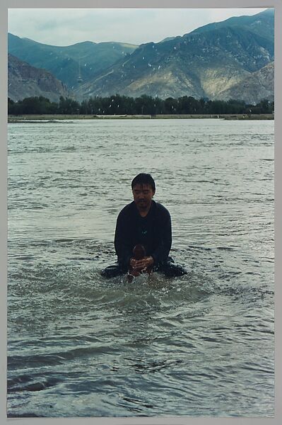 Stamping the Water (Performance in the Lhasa River, Tibet, 1996), Song Dong (Chinese, born Beijing, 1966), Chromogenic prints