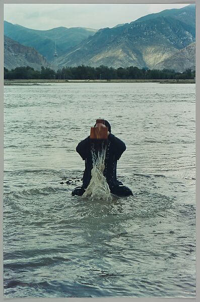 Stamping the Water (Performance in the Lhasa River, Tibet, 1996), Song Dong (Chinese, born Beijing, 1966), Chromogenic prints