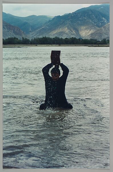 Stamping the Water (Performance in the Lhasa River, Tibet, 1996), Song Dong (Chinese, born Beijing, 1966), Chromogenic prints