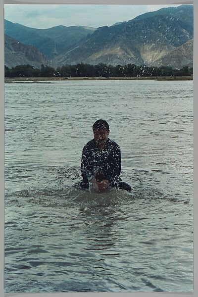 Stamping the Water (Performance in the Lhasa River, Tibet, 1996), Song Dong (Chinese, born Beijing, 1966), Chromogenic prints