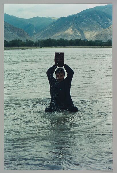 Stamping the Water (Performance in the Lhasa River, Tibet, 1996), Song Dong (Chinese, born Beijing, 1966), Chromogenic prints