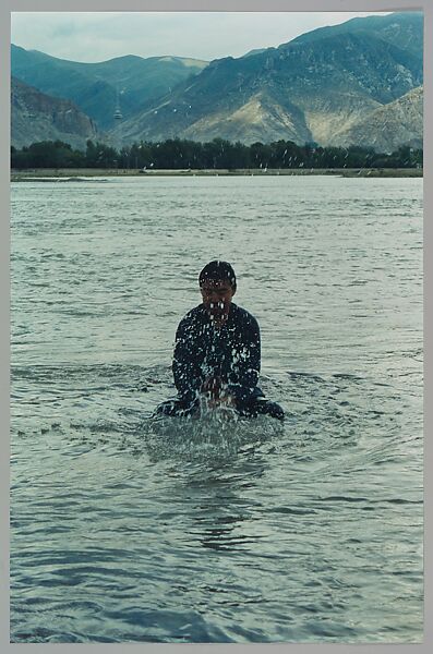 Stamping the Water (Performance in the Lhasa River, Tibet, 1996), Song Dong (Chinese, born Beijing, 1966), Chromogenic prints