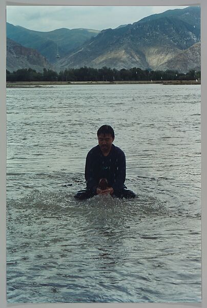Stamping the Water (Performance in the Lhasa River, Tibet, 1996), Song Dong (Chinese, born Beijing, 1966), Chromogenic prints