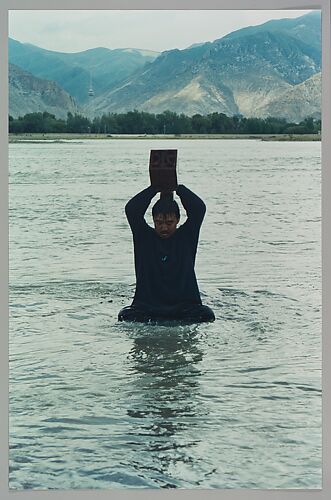 Stamping the Water (Performance in the Lhasa River, Tibet, 1996)