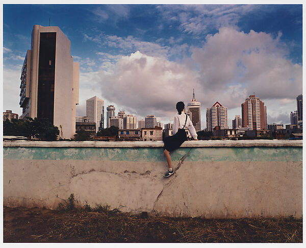 Sitting on the Wall: Haikou V, Weng Fen  Chinese, Chromogenic print