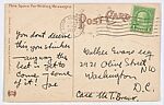 [Postcard from Peter Sekaer to Walker Evans and Filed by the Artist with his Collection of Postcards], Walker Evans (American, St. Louis, Missouri 1903–1975 New Haven, Connecticut), Photomechanical print