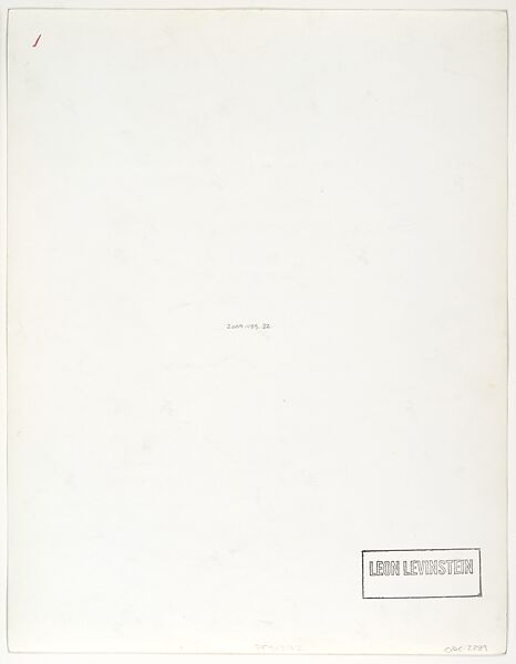 [Street Scene: Elderly Man Walking with Cane, New York City], Leon Levinstein (American, Buckhannon, West Virginia 1910–1988 New York), Gelatin silver print